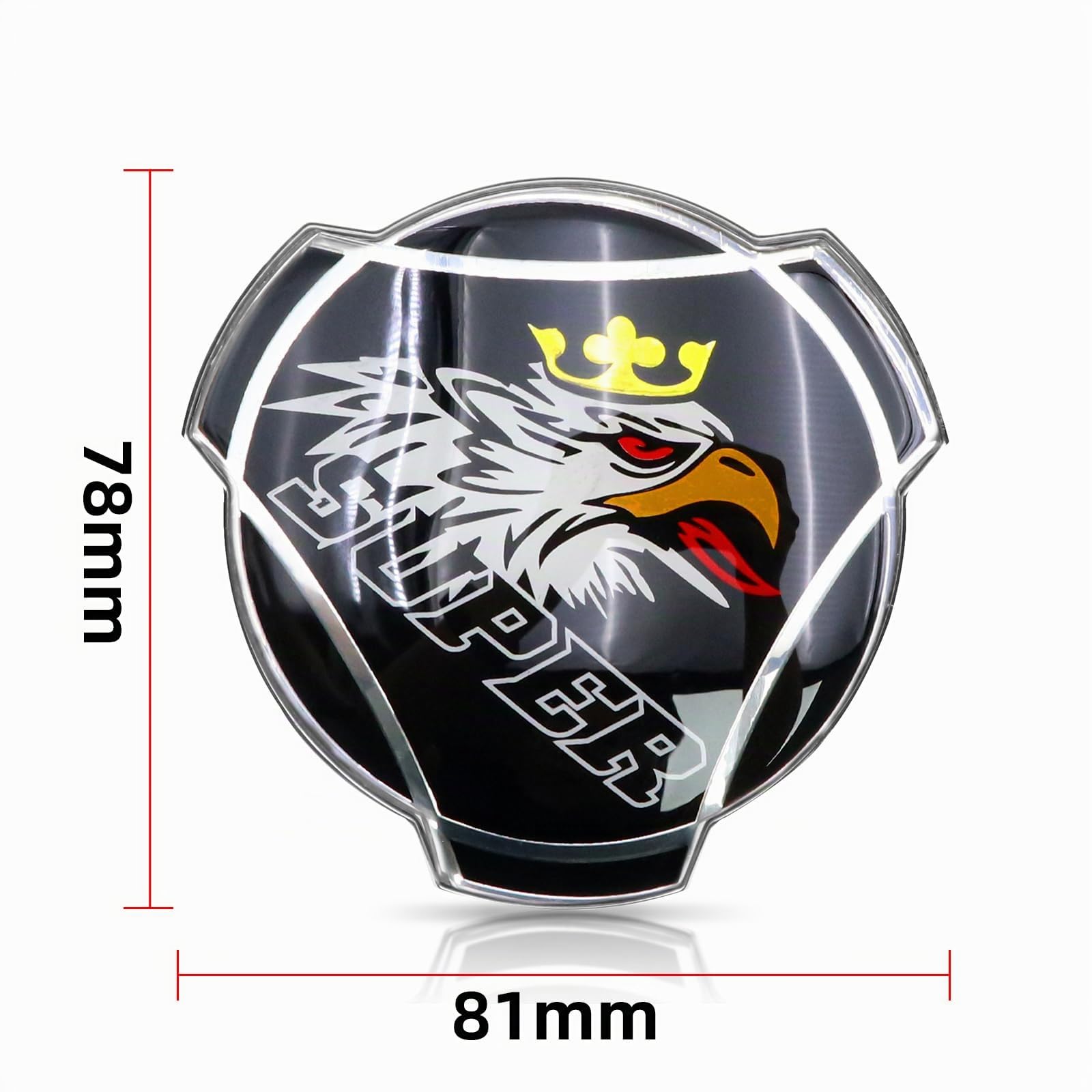 1 ensemble de décalcomanie de logo SUPER Griffin pour Scania, emblème avant de voiture et de camion avec bandes lumineuses LED blanches 24V, applicable aux accessoires lumineux pour camion (noir)