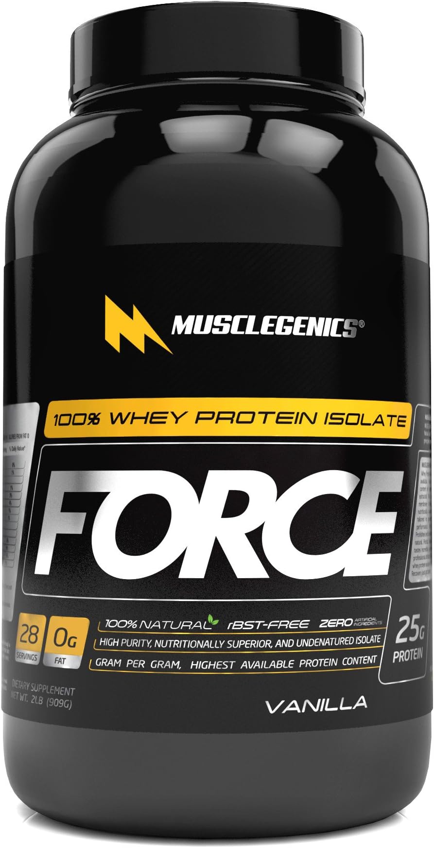 Force 100% Natural Whey Protein Isolate Vanilla 2lbs