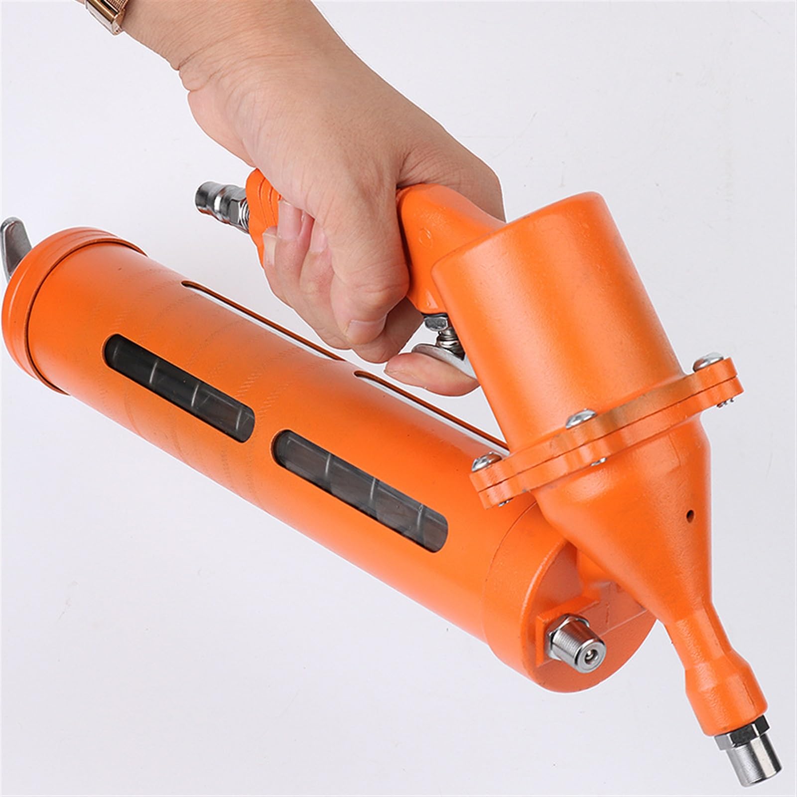 Boquilla Bomba de Engrase Grasa neumática de 500 CC para Pistola, Herramienta de Acero Pesado, Grasa para Bomba de compresor neumático Bomba de Engrase(B)