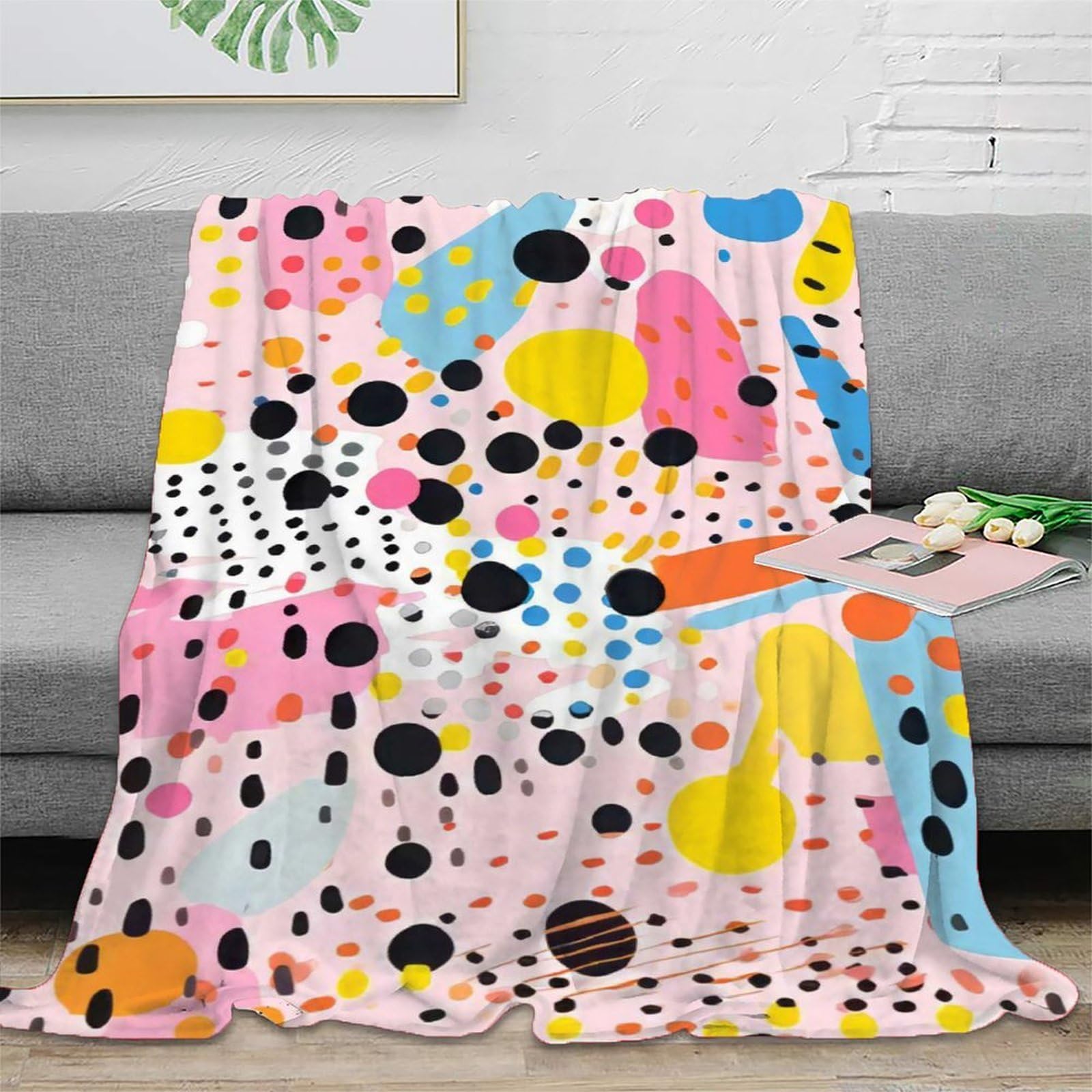 Couverture microfibre 150x200 3D pour canapé moderne