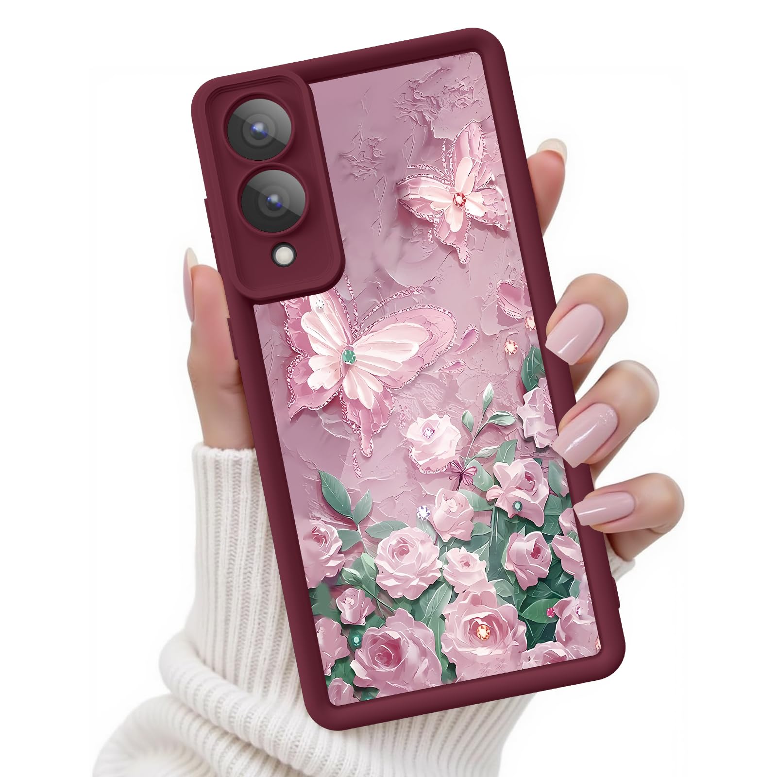 Coque Galaxy S25 Edge papillon rose, finition premium 3D durable - 8