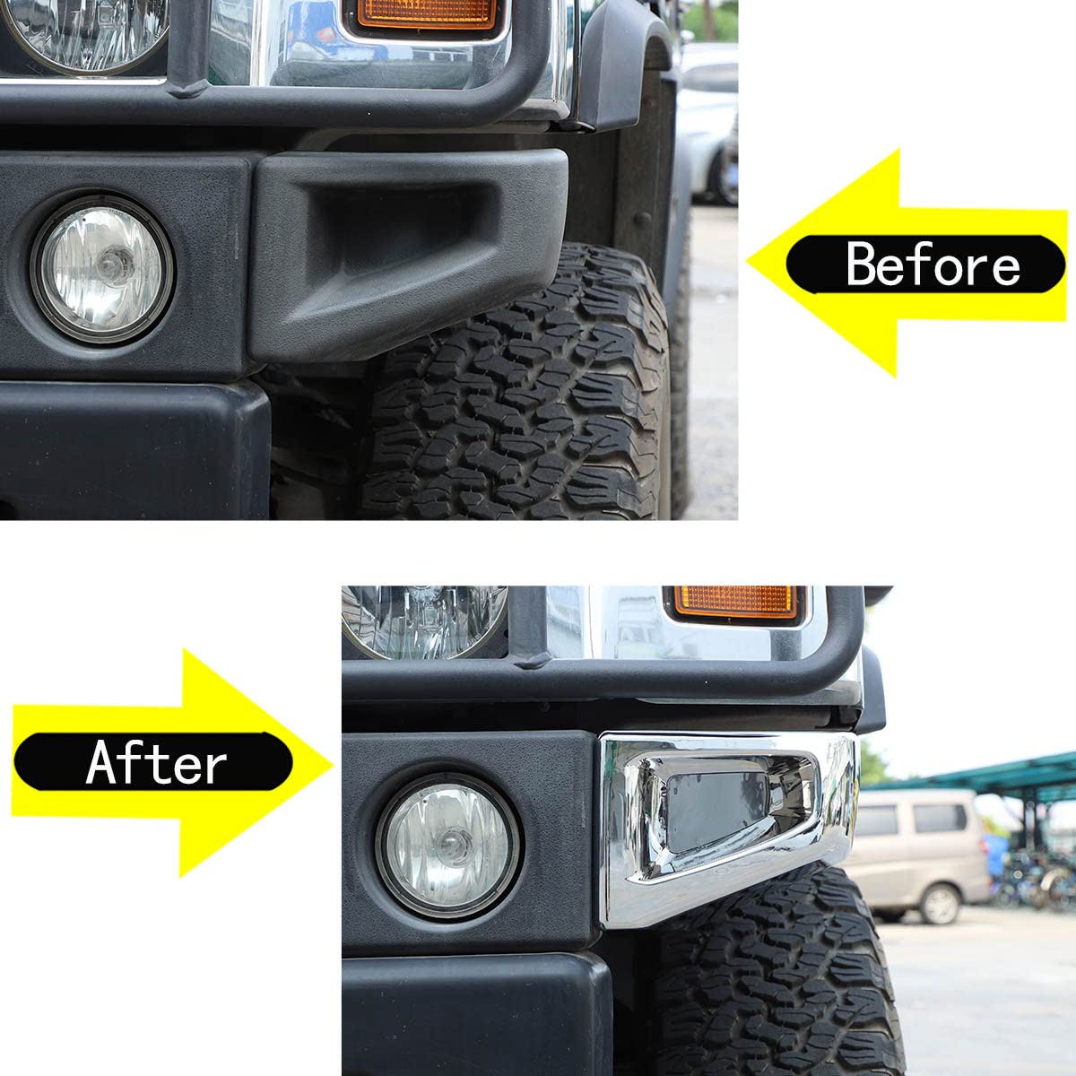 2 szt. do Hummer H2 2003-2009 osłona ochronna zderzaka przednia osłona ochronna odporna na zarysowania akcesoria samochodowe części zamienne