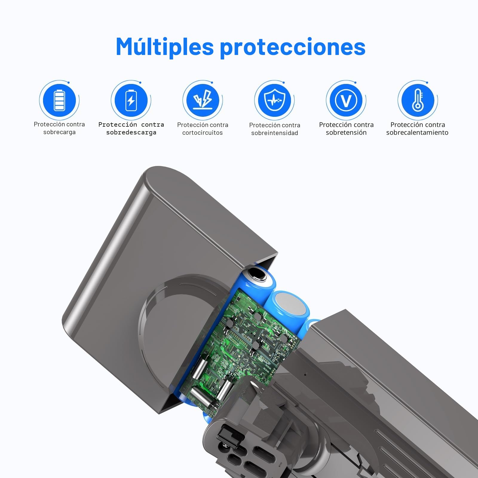 NASTIMA Batería 25,2V 3900mAh Li-Ion Batería de Respuesto para Dyson V11 V15 Click-in, Dyson V11 Animal, V11 Complete Extra, V11 Fluffy Extra, V15, SV15, SV18, 970425-01, 970938-01 Series Aspirador