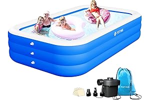Inflatable Pool for Adults and Kids: Summertime Splashing Fun