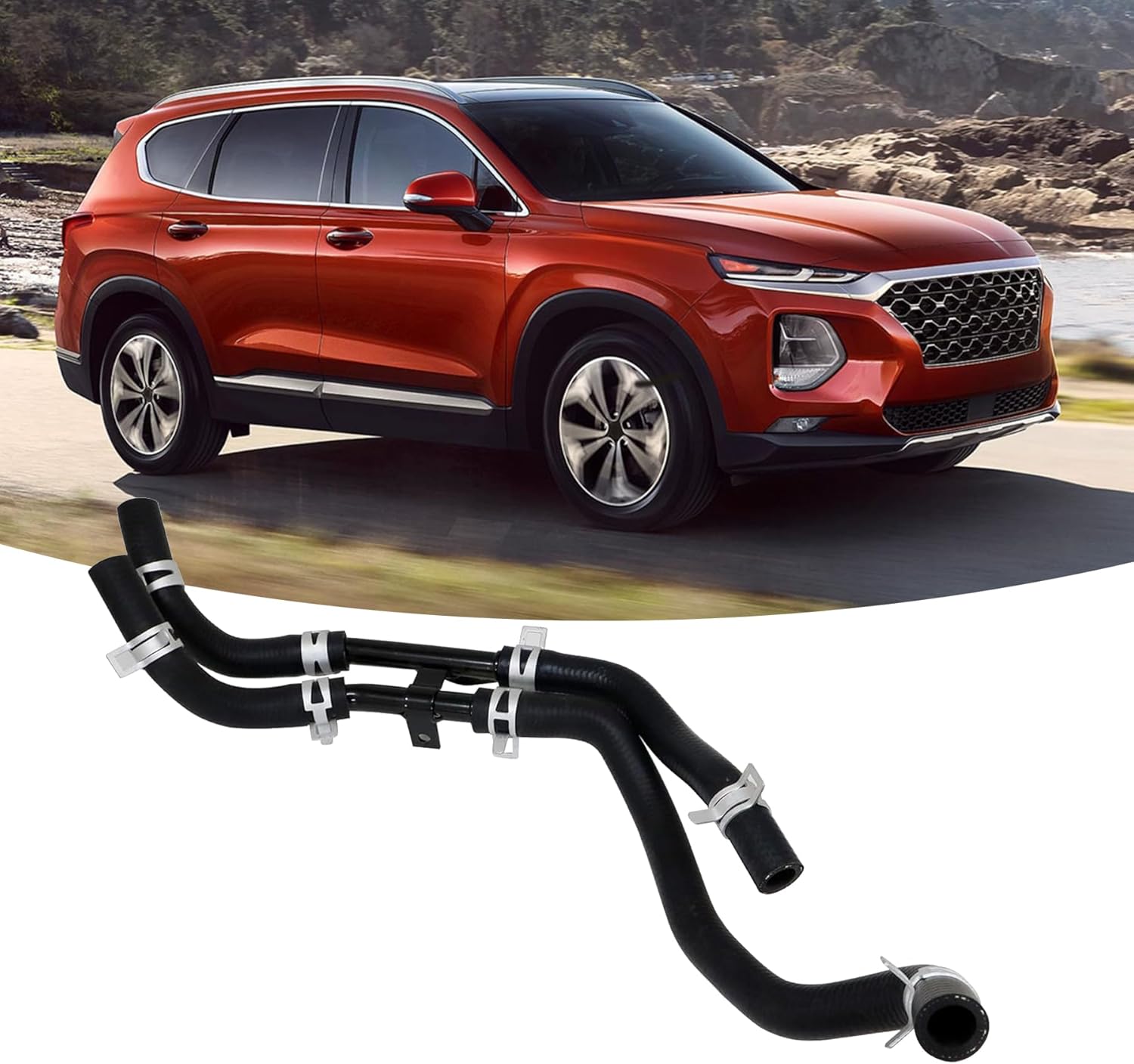 XQSMWF Engine Tube Oil Cooler Line Assembly 25470-2G000 Compatible with Hyundai Santa Fe 2010-2016 Tucson 2010-2015 Sonata 2011-2014 Fit for Kia Sportage 2011-2016 Optima 2011-2015 Sorento 2011-2015