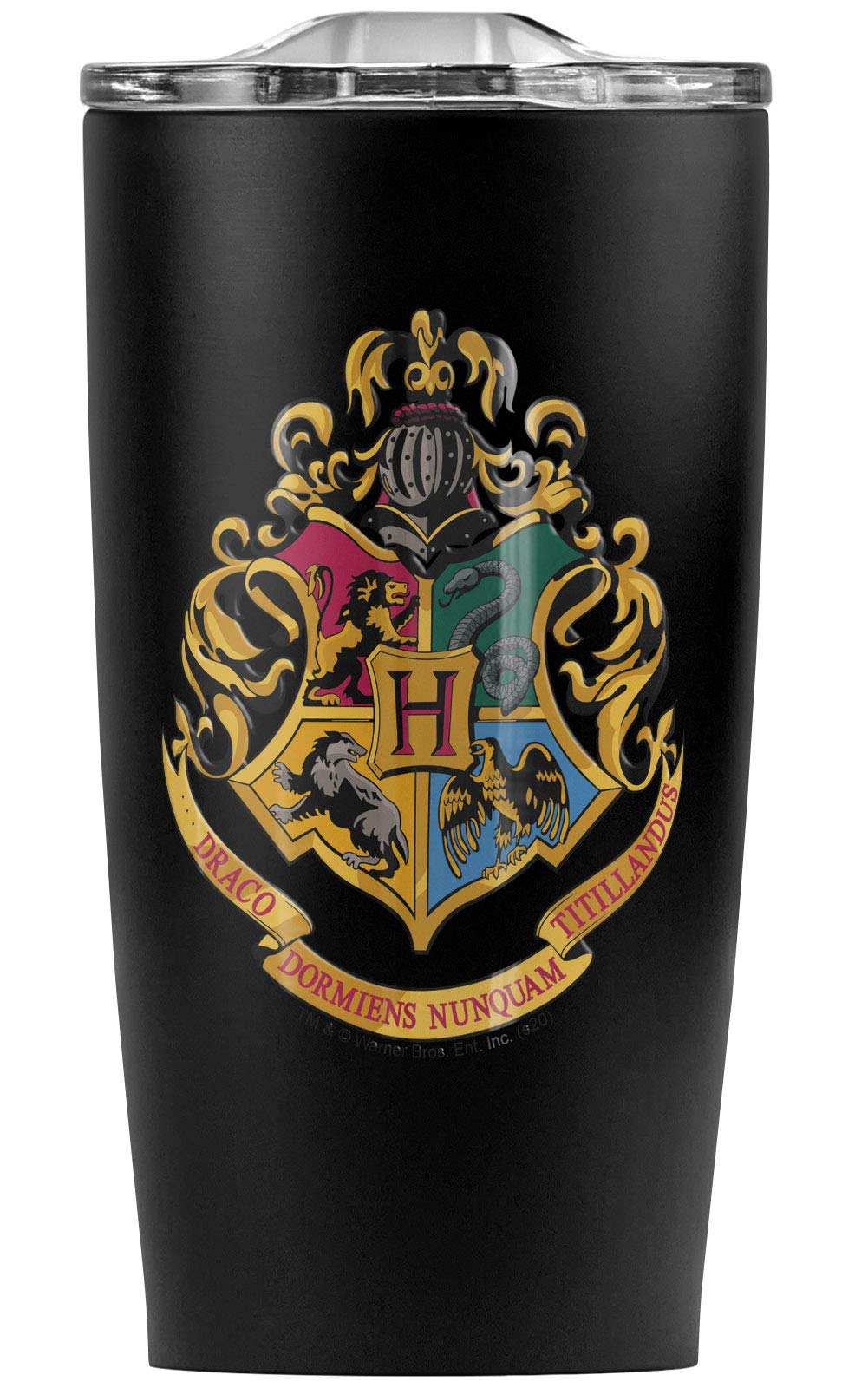 HARRY POTTER/HOGWARTS SCHOOL CREST - Stainless Steel Tumbler 20 oz Coffee Travel Mug/Cup, Vacuum Insulated & Double Wall with Leakproof Sliding Lid