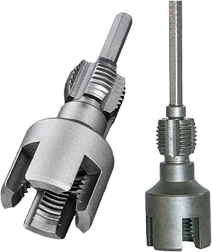 Integrated Internal & External Pipe Threading Tool, Pipe Thread Cutting Tool, Electric Drill Compatible Pvc Pipes Threader Kit, Garden Hose Thread Die, 1/2, 3/4 (B)