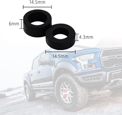 Miniatura 2 de Junecarp 13 piezas de accesorios de adaptador de antena de camión para kit de camióncoche, 11 tornillos y 2 arandelas de goma de repuesto para