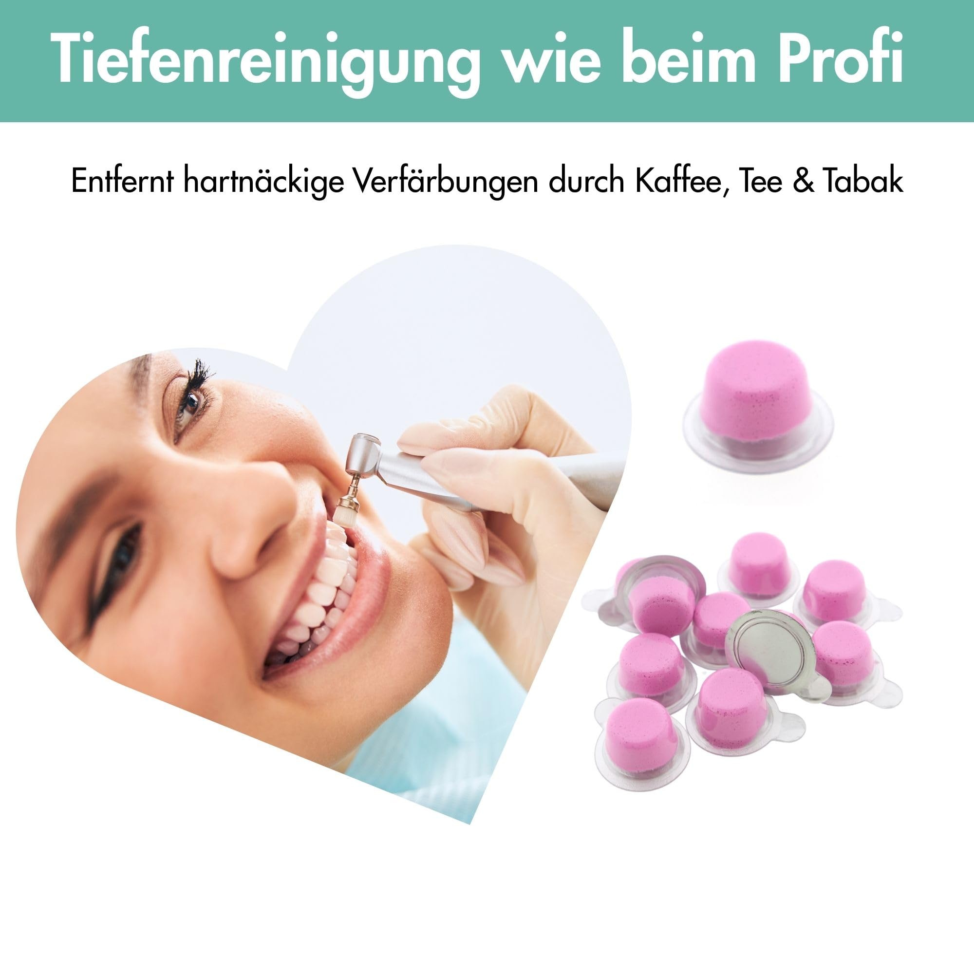 Dr. Bauer's Smile of Love Pasta para pulir dientes sabor fruta 20 x 2 g