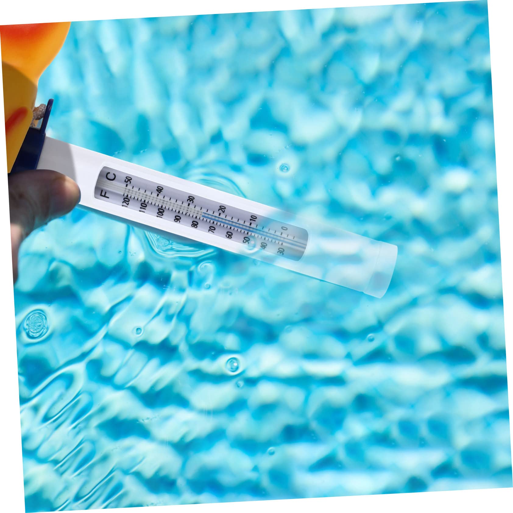BESPORTBLE 3 Pièces Thermomètre Jouets D'extérieur Piscine Flottante De Dessin Animé Bain Piscine Gonflable Étang Jouet D'extérieur Jouets Pour Bébés Plastique Bouée Avec Échelle