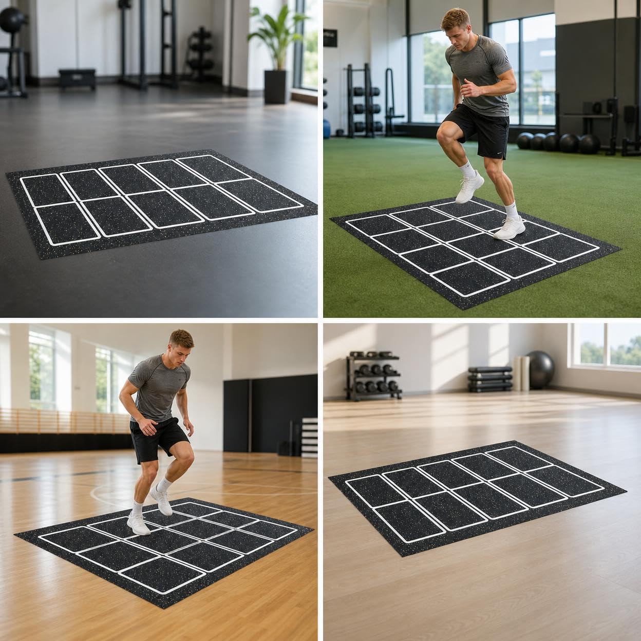 Koordinationsleiter Gummi, Fussball Trainingszubehör, Agility Leiter für Reaktionstraining, 4.5m & 5.0m Längen