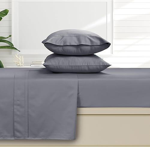 Miniatura 7 de Tribeca Living Juego de sábanas de algodón egipcio de 500 hilos, 6 piezas, tamaño Queen, marfil (T500ECED6PSSQUIV), color crema