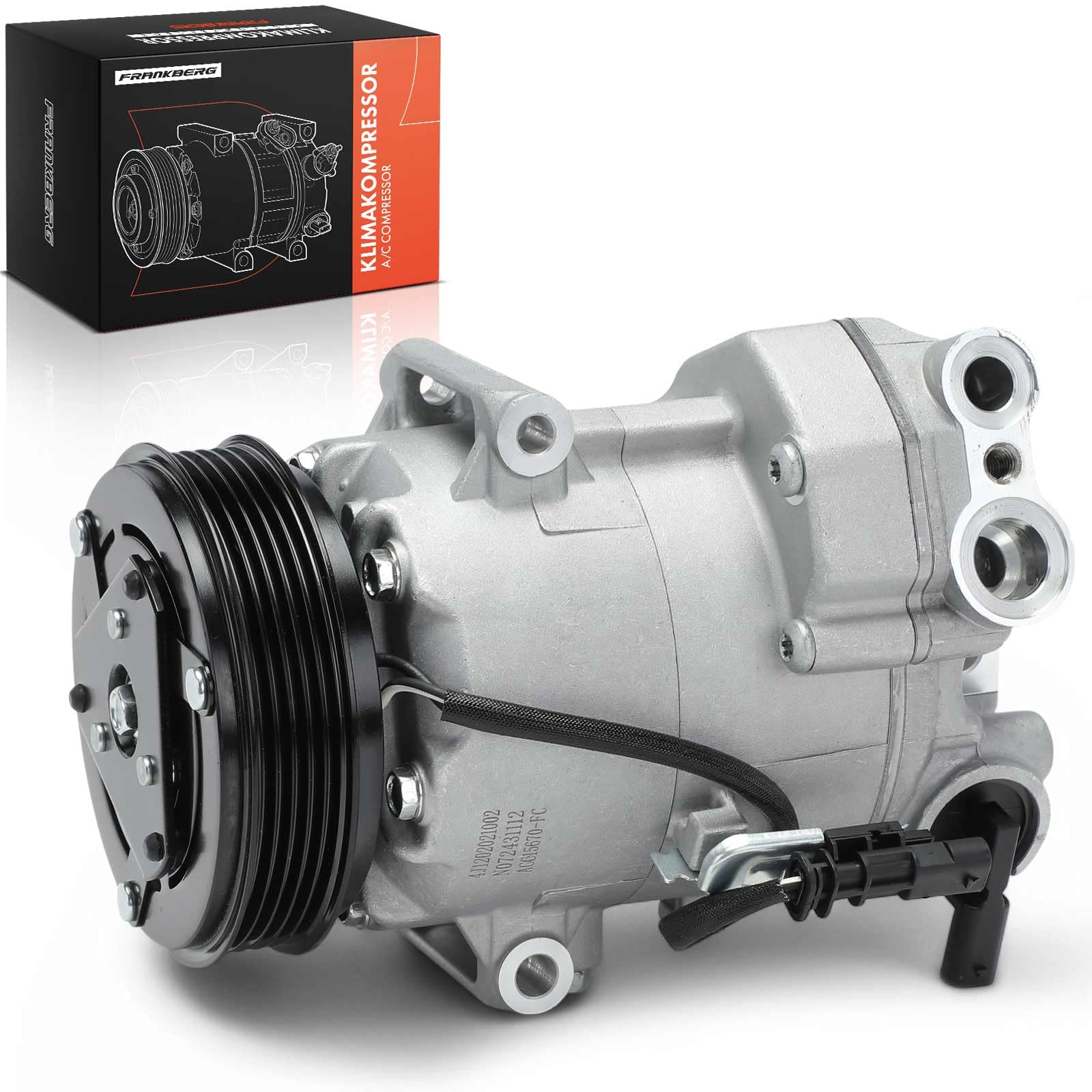 Frankberg Compressore dell'aria condizionata con frizione Compatibile Meriva B Zafira Tourer Insignia A