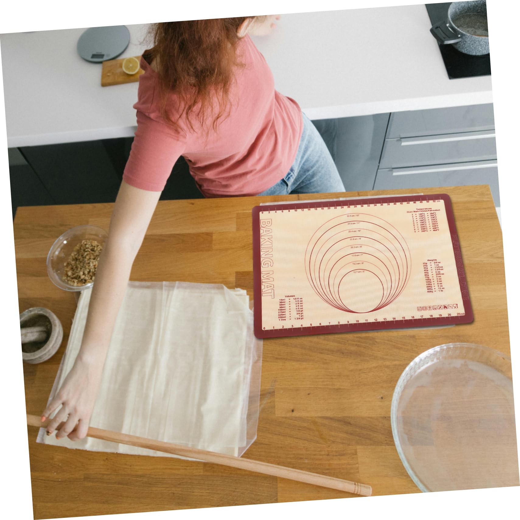 Tappetino da Forno Rettangolare in Silicone Antiaderente