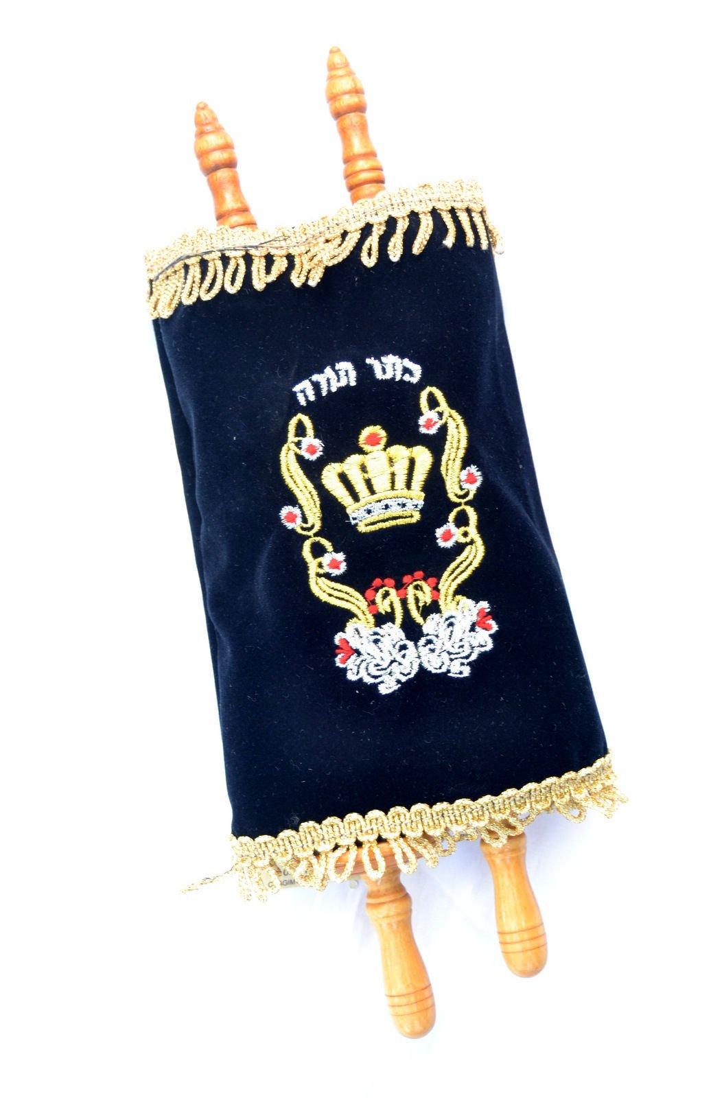 Amazing Judaica Jewis sepher Torah Scroll Book Bibel Hebräisch und Samt Cover Israel