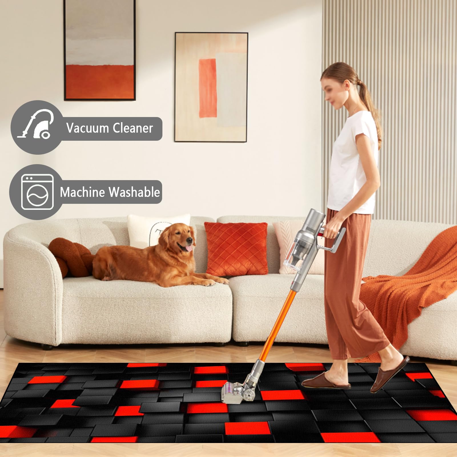RxueSug Floor Protector Mat for Office Home Computer Gaming Chair Mat Carpet Protector Chair Mat Large Office Chair Mat for Hard Floor Non-slip Desk Chair Mat for Carpet Floors 70 x 100 cm - Image 6