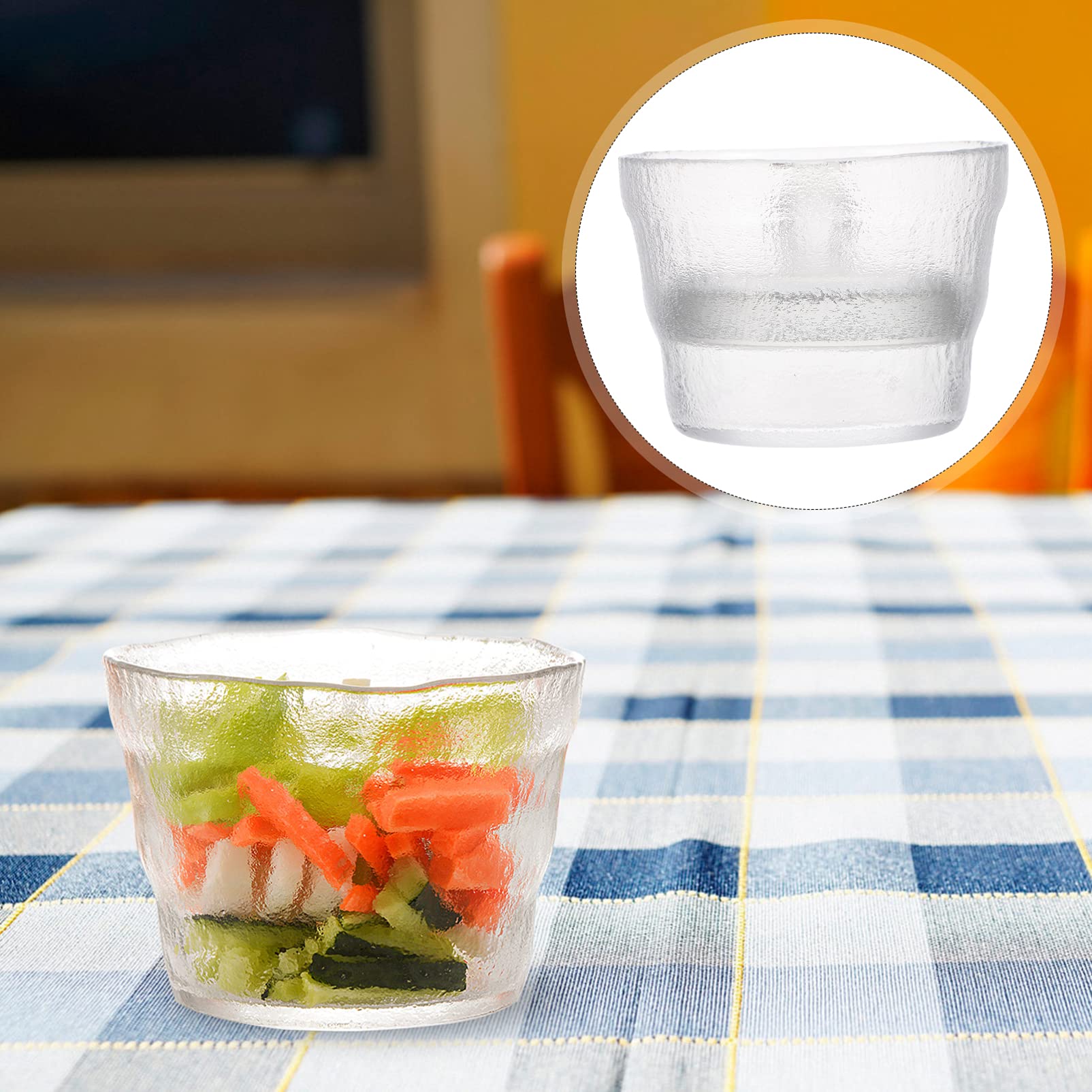 BESTonZON Kleiner Luftdichter Glas Aufbewahrungsbehälter Weiß mit Frosted Oberfläche Vielseitiger Gurkenhalter und Praktischer Vorratsbehälter für Küche