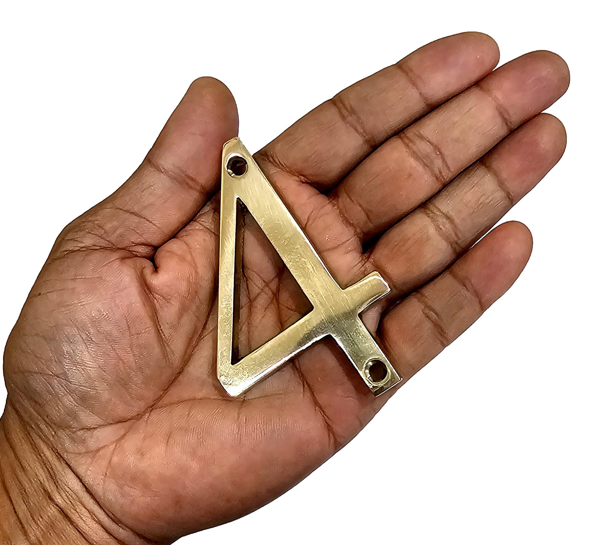 Brass House Number Plaque - Elegant Hotel Sign -4