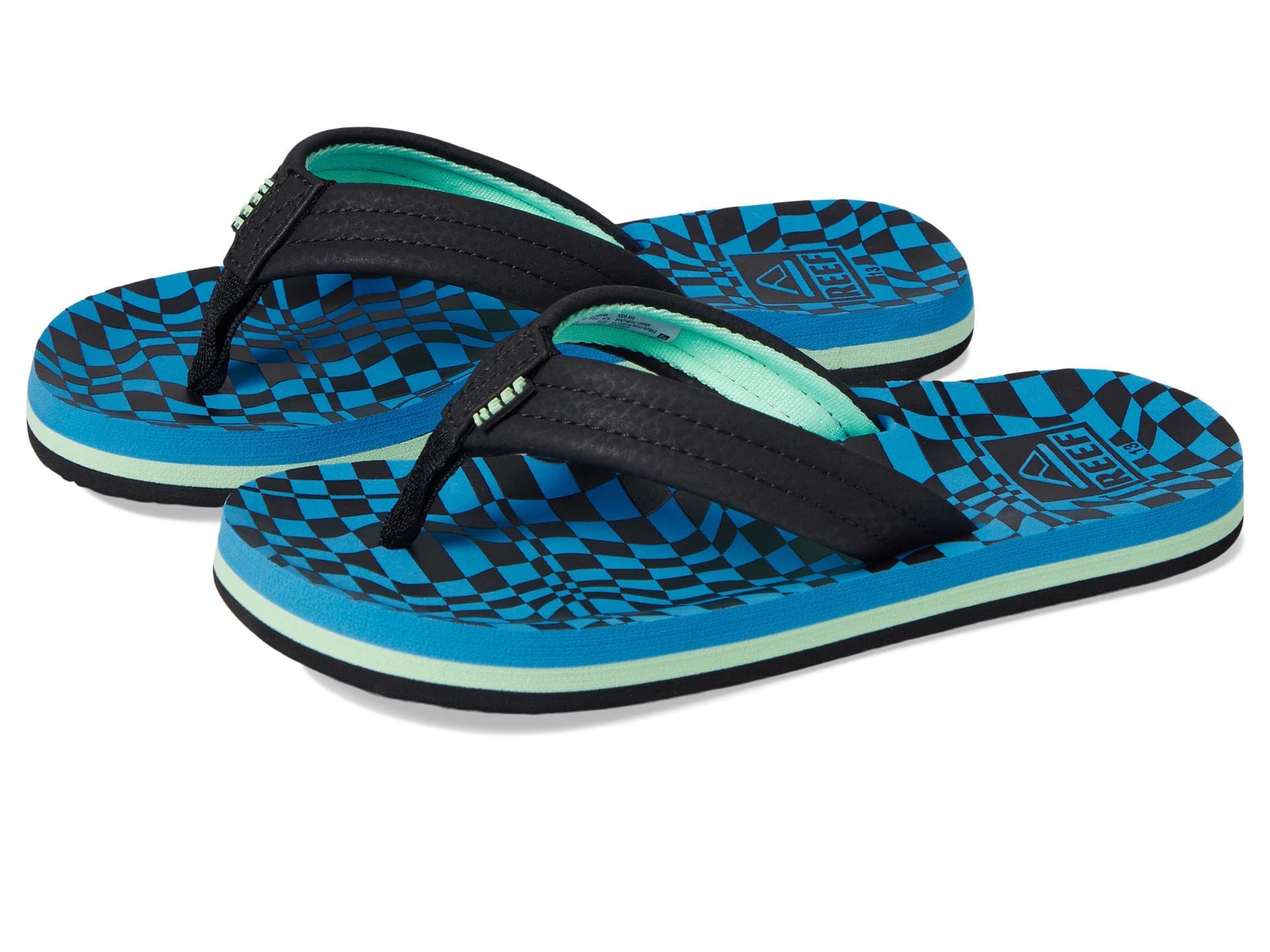 REEF Boys Kids Ahi Beach Flip Flop, Soft Cushion Footbed, Water Friendly