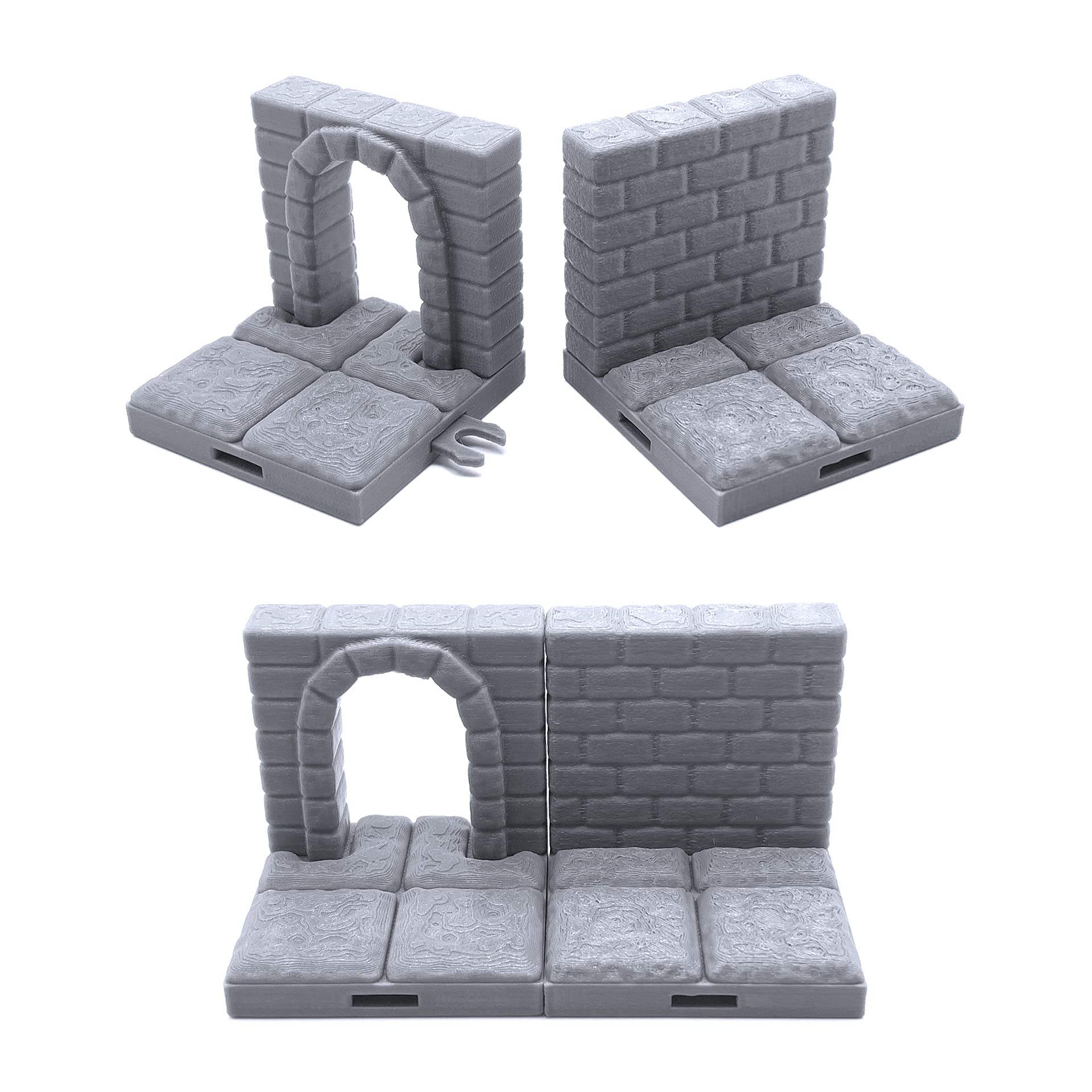 EnderToys - Piastrelle per dungeon con chiusura a chiave, per sala colonna, paesaggio del terreno, 28 mm, in miniatura