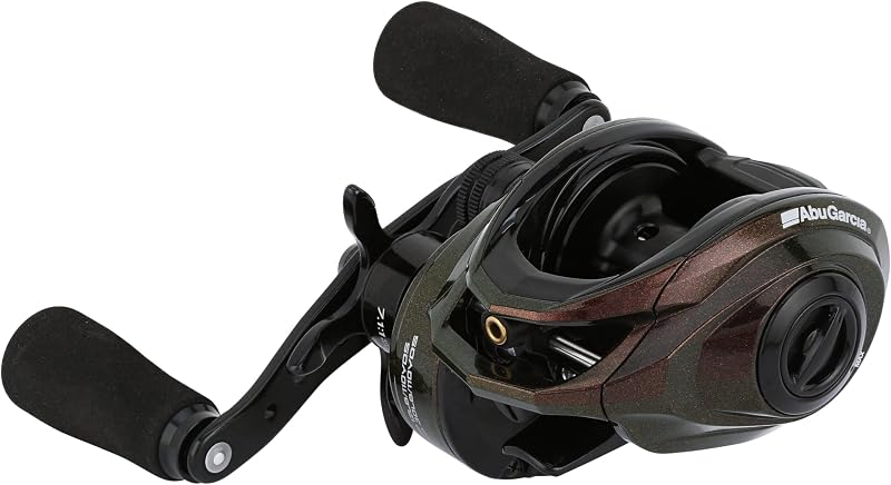 Carrete de pesca Baitcast de perfil bajo IKE Signature, carrete confiable de agua dulce, construcción de grafito duradera y liviana, sistema de frenos Infini