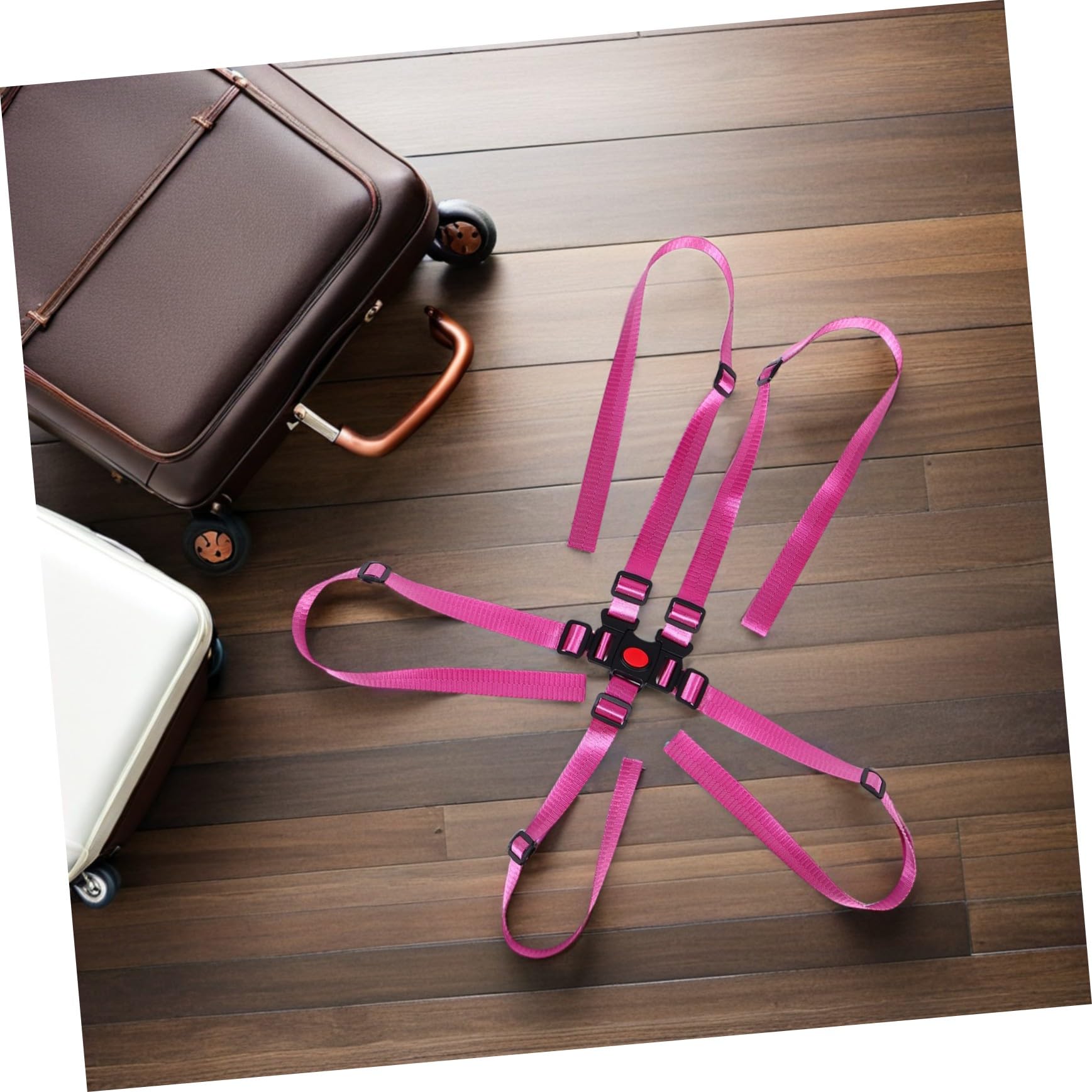 4 Piezas Point Adjustable High Chair Straps Replacement Seat Harness Belt For Stroller And Chair With Quick Release Function