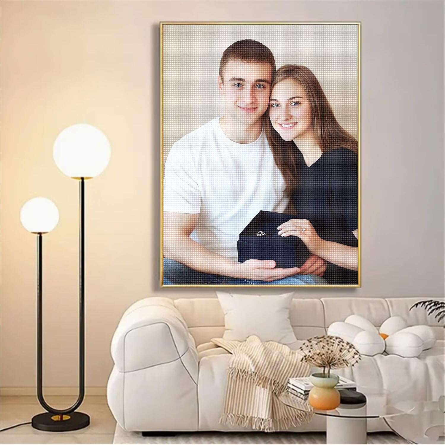 Diamentowe malowanie niestandardowe zdjęcie, obraz diamentowy 5D Personalizacja 70 x 140 cm, zrób to sam obraz pełne wiertło diamentowy klej konfigurowalny zestaw do malowania diamentami mozaika dla