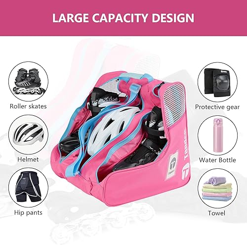 Miniatura 2 de Bolsa de patinaje sobre hielo para niños y adultos, bolsa de patinaje sobre hielo para llevar patines de hielo en línea