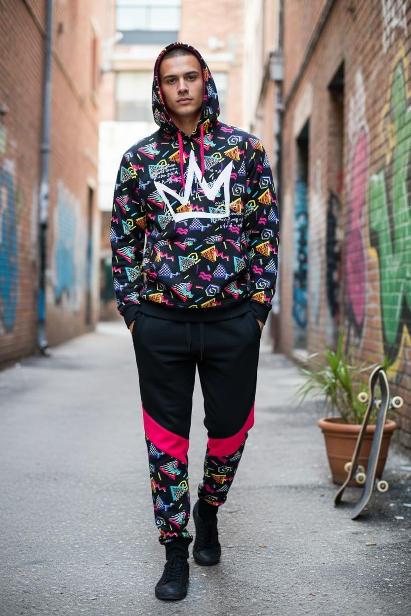 SCREENSHOT Mens Premium Hip Hop Fashion Pockets Fleece Pants - Image 2