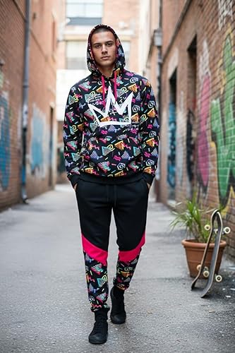 Vista 2 de SCREENSHOT Mens Premium Hip Hop Fashion Pockets Fleece Pants