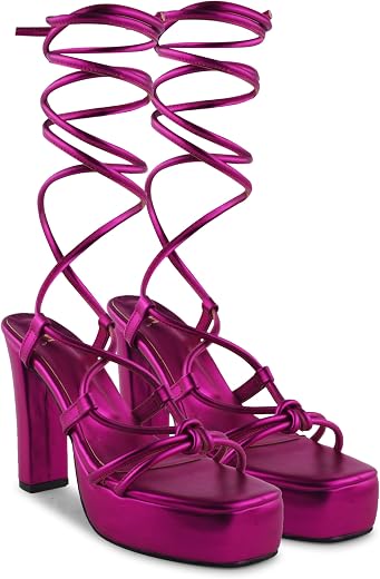 JM LOOKS Fashion Stylish Casual Heel Sandal, Fancy Solid Comfortable Sole For Womens &amp; Girls…