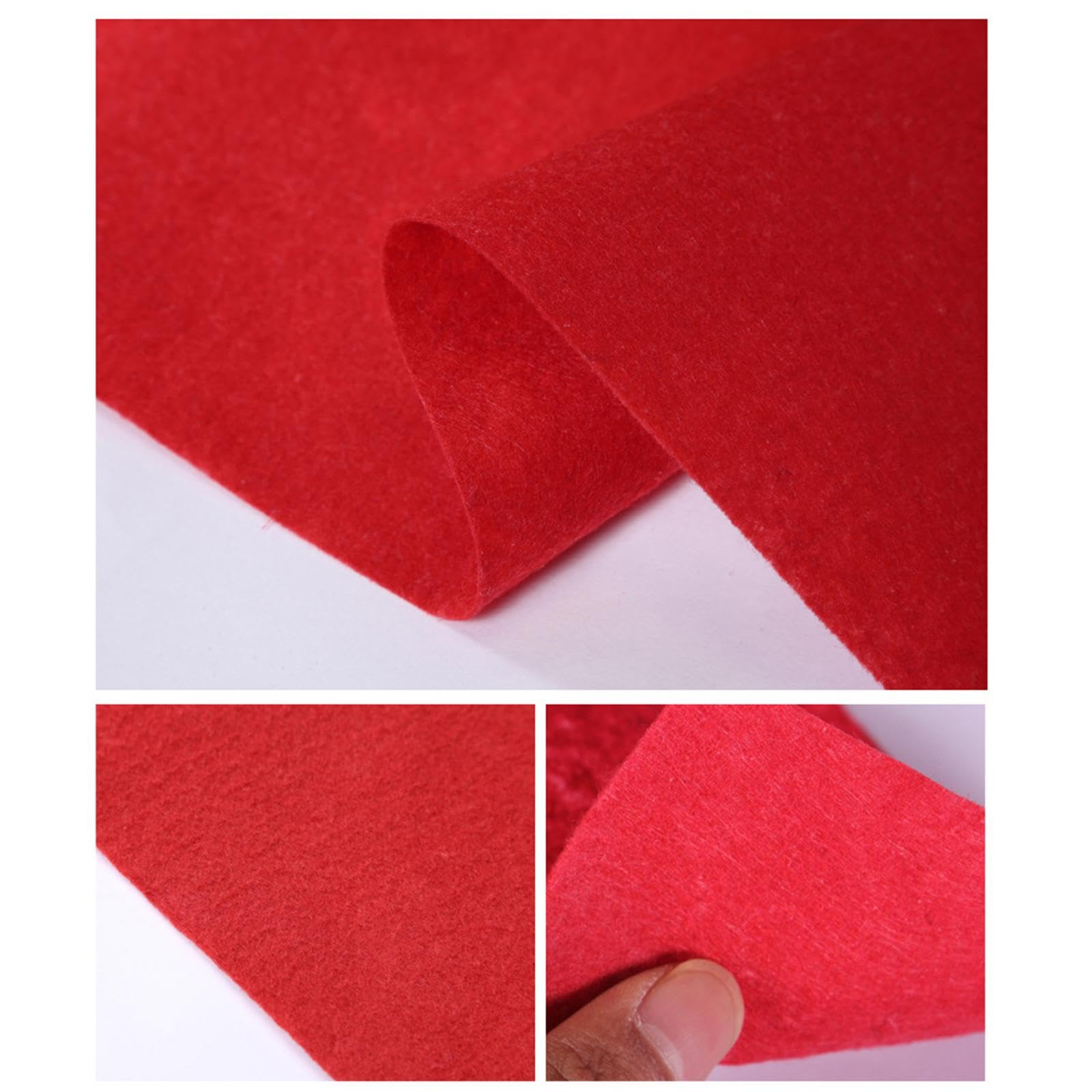 Baoblaze Roter Teppich, 1,2 Meter breit, rutschfest, tragbar, stabil, Hochzeitsteppich, roter Gangläufer für Party, Babyparty, Geburtstag, Outdoor-Dekoration, 1.2mx10m