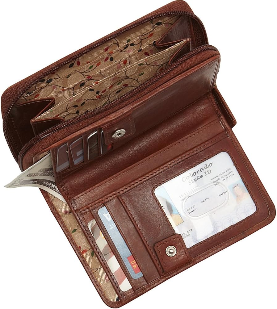 Vista 3 de Mancini Cartera de piel para mujer (RFID Secure)