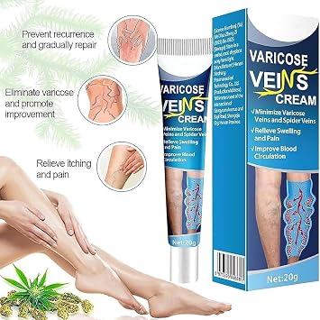 GFOUK Mucopolysaccharide Polysulfate Cream for Varicose Veins Treatment - Blood Circulation and Legs Care - 3PC