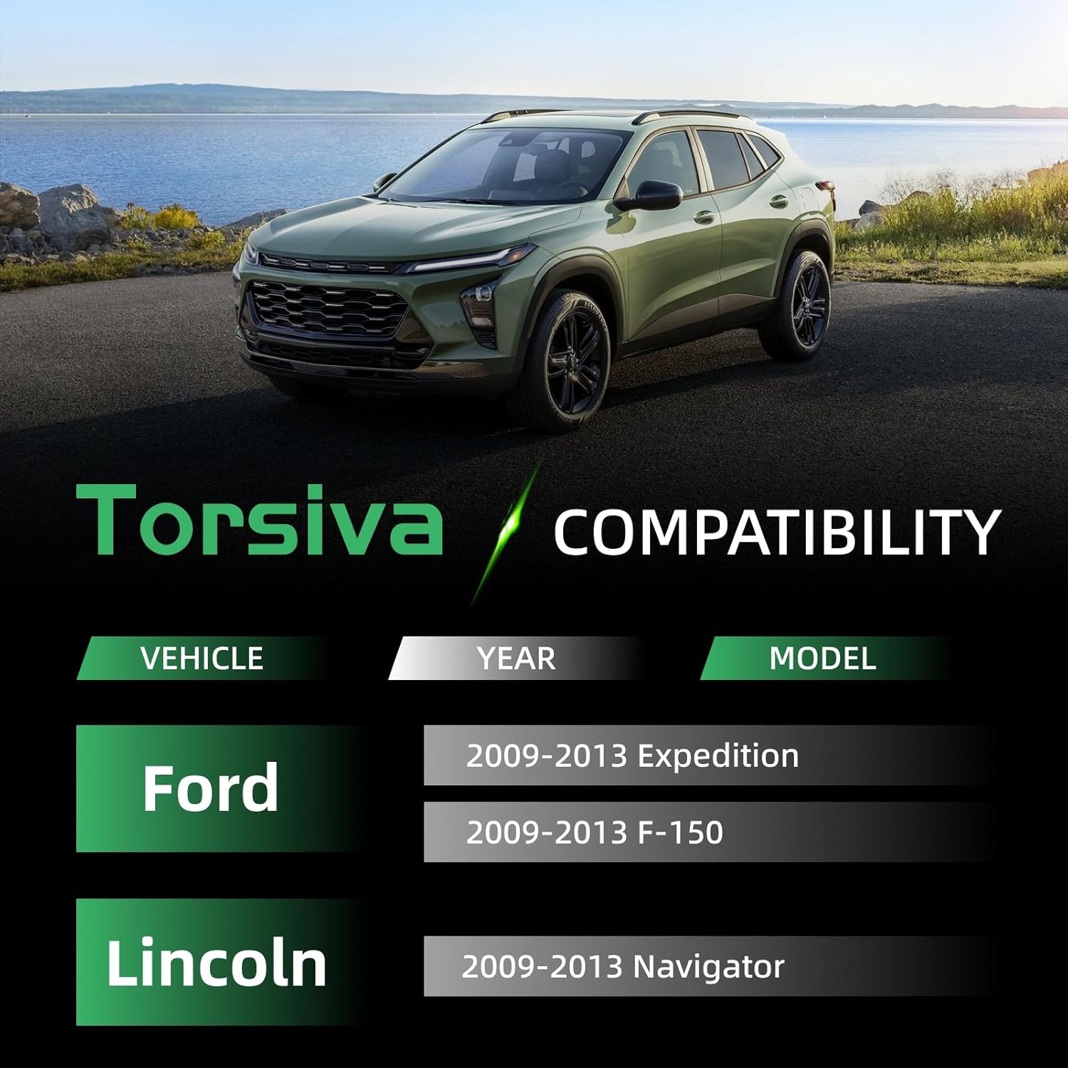 2PCS Front Lower Control Arm Driver Passenger Side Stabilizer Sway Bar End Link for Ford 2009 2010 2011 2012 2013 Expedition/F-150, Fit for Lincoln 2009-13 Navigator #OEK621267 K621266