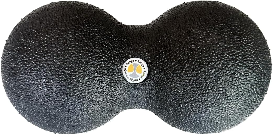 Peanut - The Better Peanut Ball Roller for Deep Tissue Massage, Mobility, Physical Therapy, Double Lacrosse Ball Massage, Back Pain, Myofascial Release, Muscle Knots, Suboccipital, & Acupoint