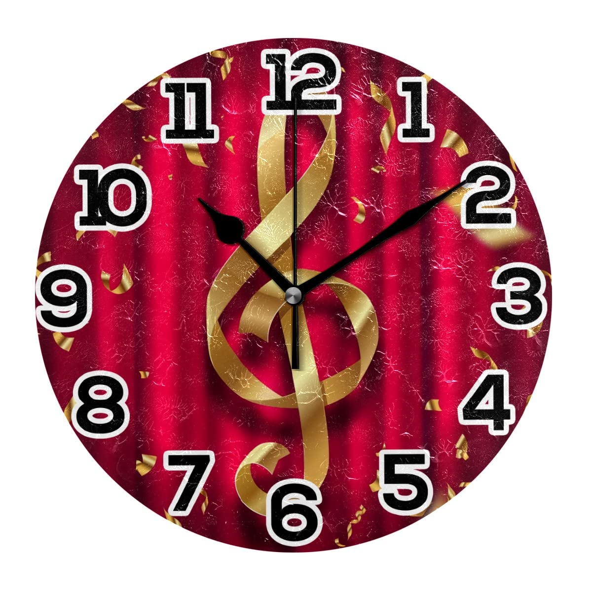 Horloge murale ronde pour décoration de bureau et maison