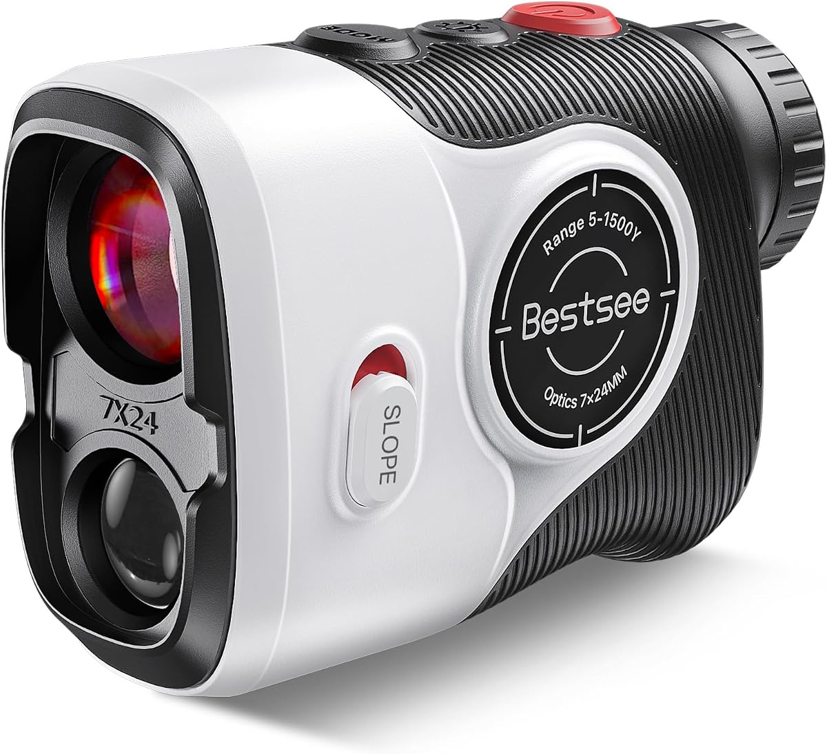 Range Finder Golf, 1500 Yards,7X Magnification, USB-C Rechargeable | Magnetic, Flag Pole Locking Vibration, Rangefinder with Slope, High-Precision, Magnet Strip, Golfing/Hunting/Golf Accessories