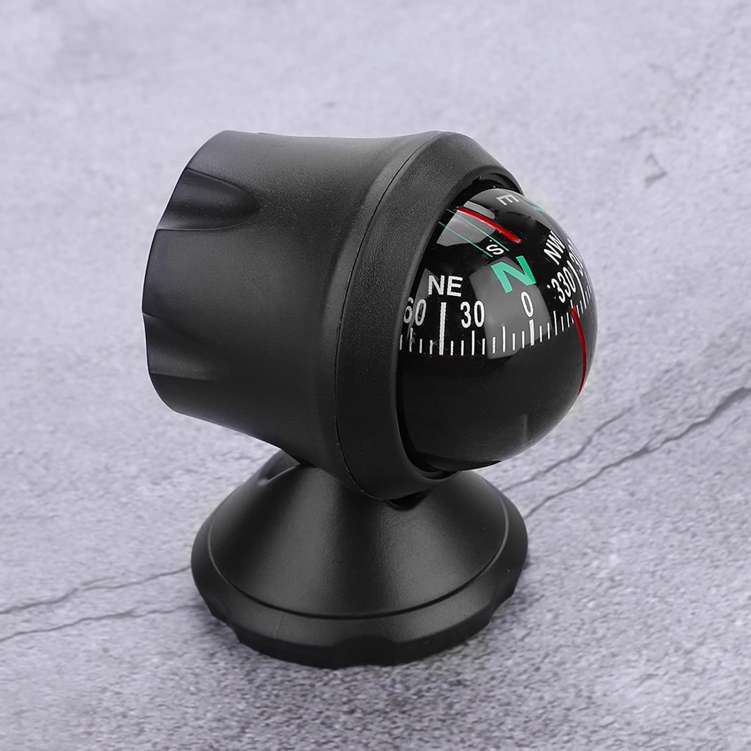 for Black Adjustable Ball Night Vision Compass Marine Boat Dash Mount Car for Ship Kayak Electronic Compatibility with