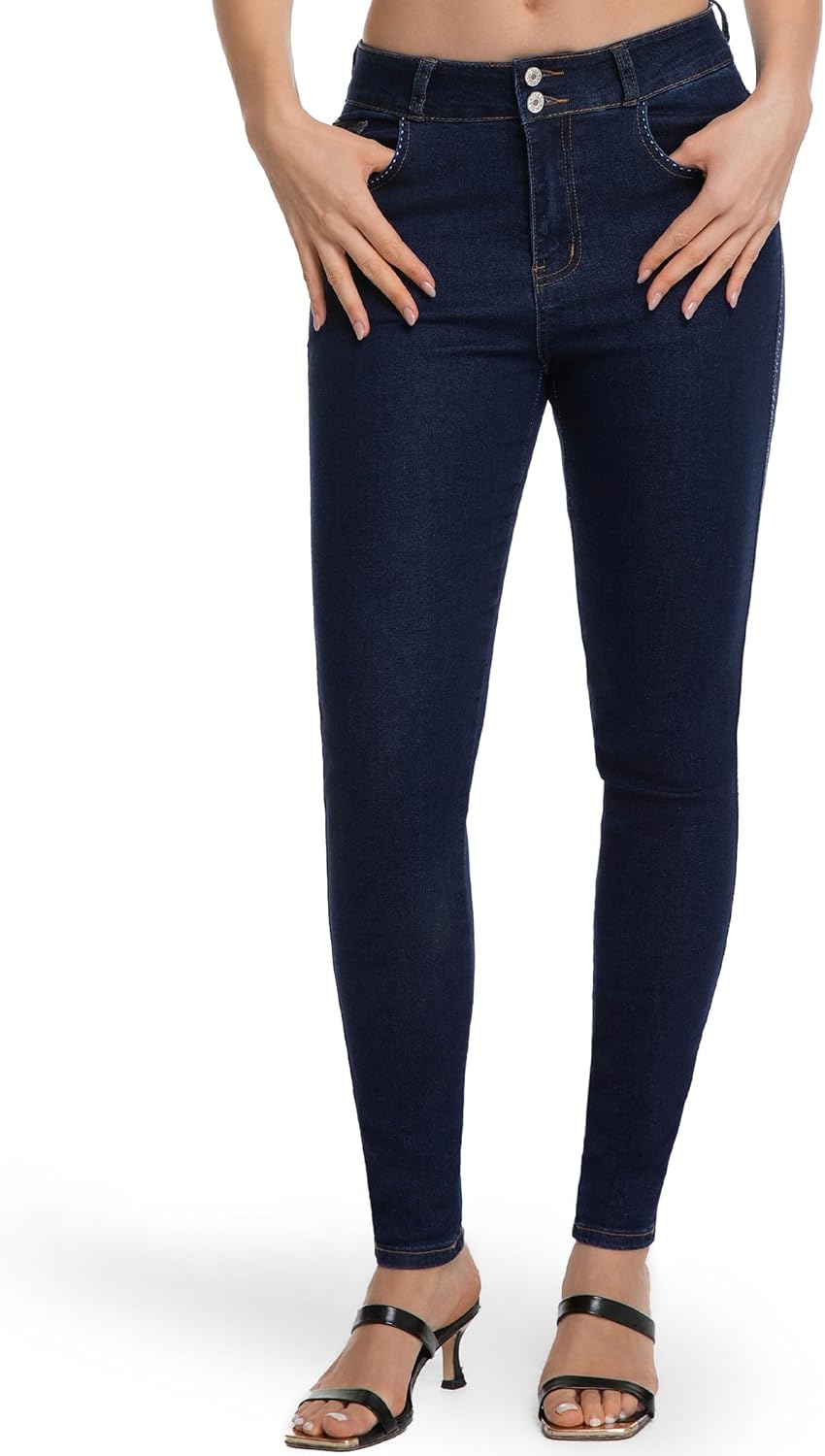 Skinny Jeans for Women High Waisted Stretch Vintage Denim Pants