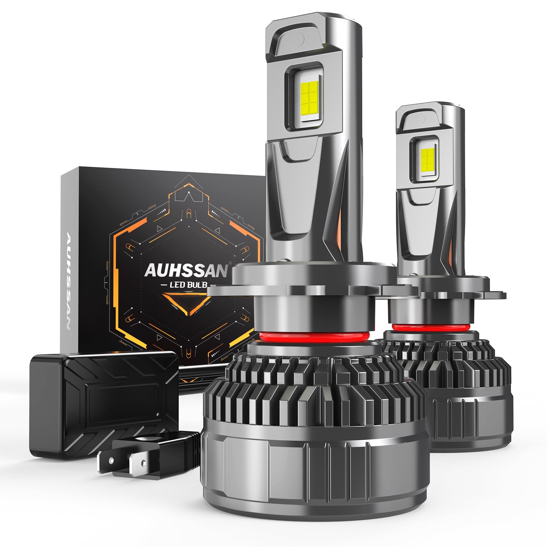 H7 LED Lampadine, 200W 40000LM H7 LED Canbus Super Luminosi 6500K Bianco Anabbaglianti o Abbaglianti Luminosi, 700% Più Luminoso, Plug and Play, Lampadine Auto Sostituzione, 2Pezzi