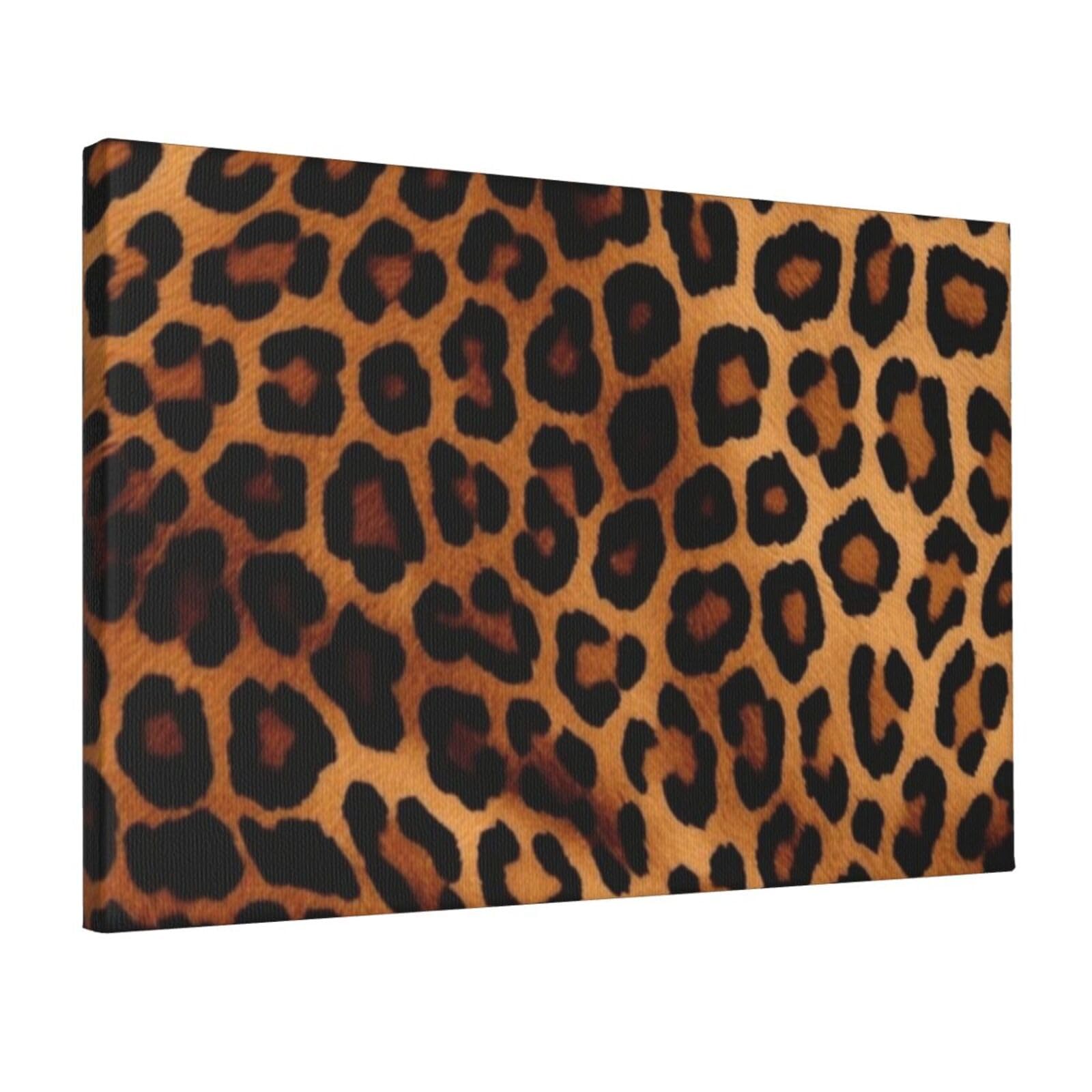 KLOPH Cool Cheetah Leopard Canvas Wall Art for Living Room 12"x18" Modern Artwork Painting for Bathroom Hanging Canvas Prints Aesthetic Wallart for Bedroom Kitchen Office Wall Decor