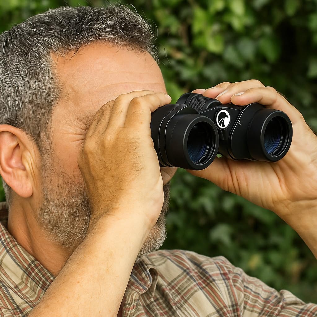 Praktica Falcon Jumelles Noires 7 x 35 mm Prism Field – Compactes, lentilles entièrement revêtues, Construction Robuste, châssis en Aluminium, Image Nette et Claire, Observation des Oiseaux, Voile,