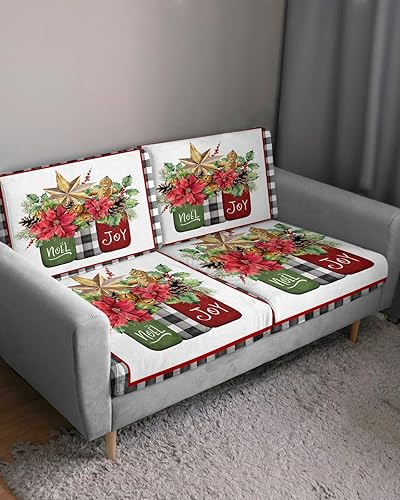 Miniatura 3 de Fundas de cojín para sofá de Pascua navideñas, funda elástica para sofá con parte inferior elástica, fundas protectoras para sofá y sillas con