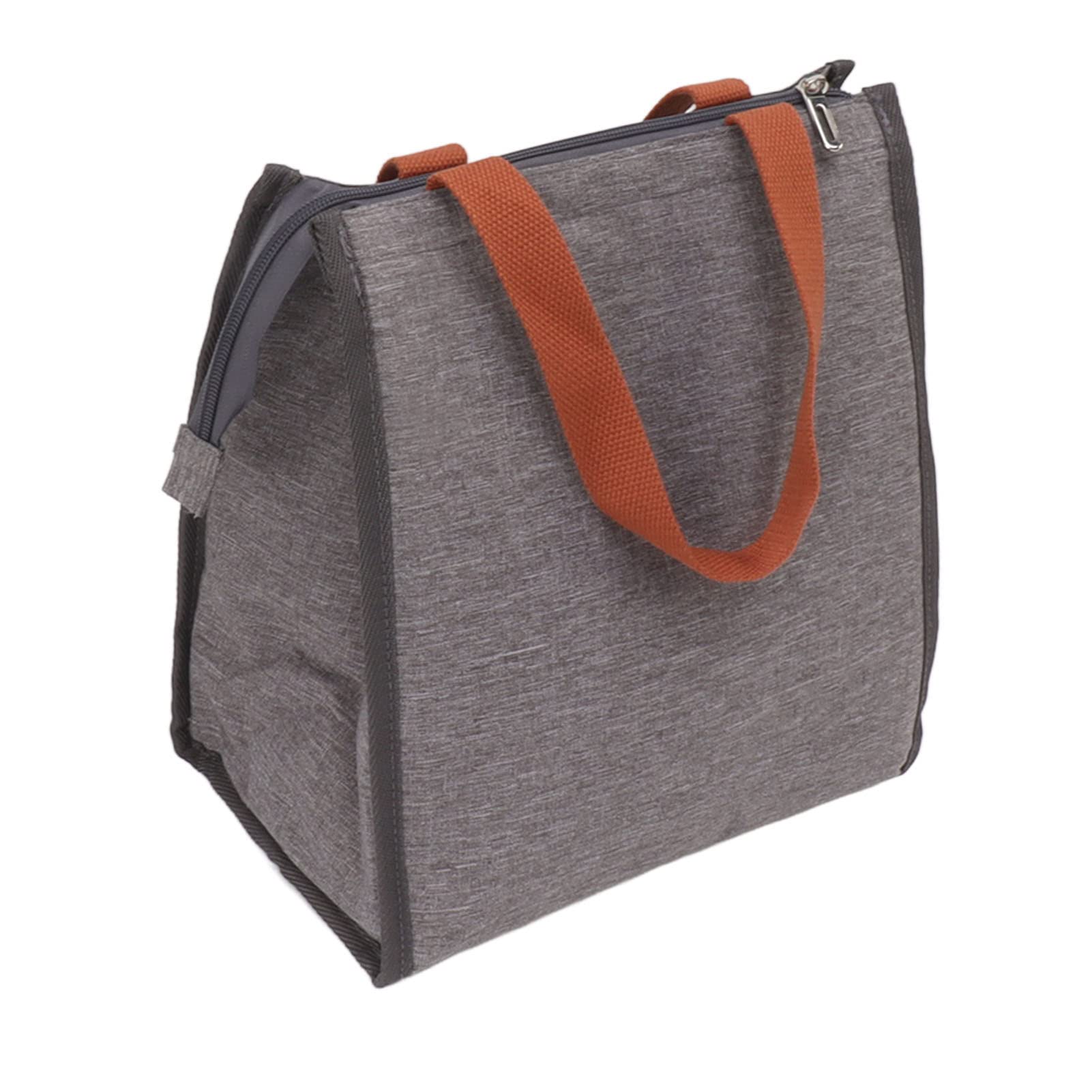 Cocoarm Borsa per il Pranzo Borsa Termica in Tessuto Oxford con Foglio di Alluminio Grande capacità Impermeabile Ampia Apertura per Lavoro d'ufficio Picnic Spiaggia Viaggi Uomini e Donne (B-8016-1)