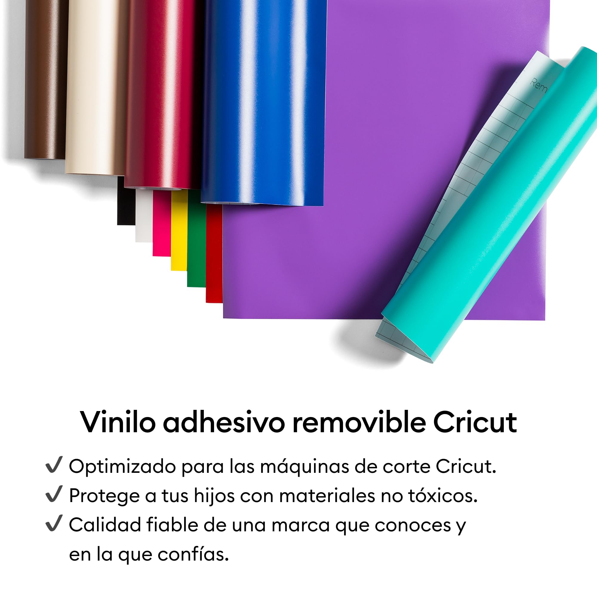 Cricut Vinilo Adhesivo Permanente Crema Mate | 1 Lámina | 30,5 cm x 1,2 m | Vinilo para Máquinas de Corte