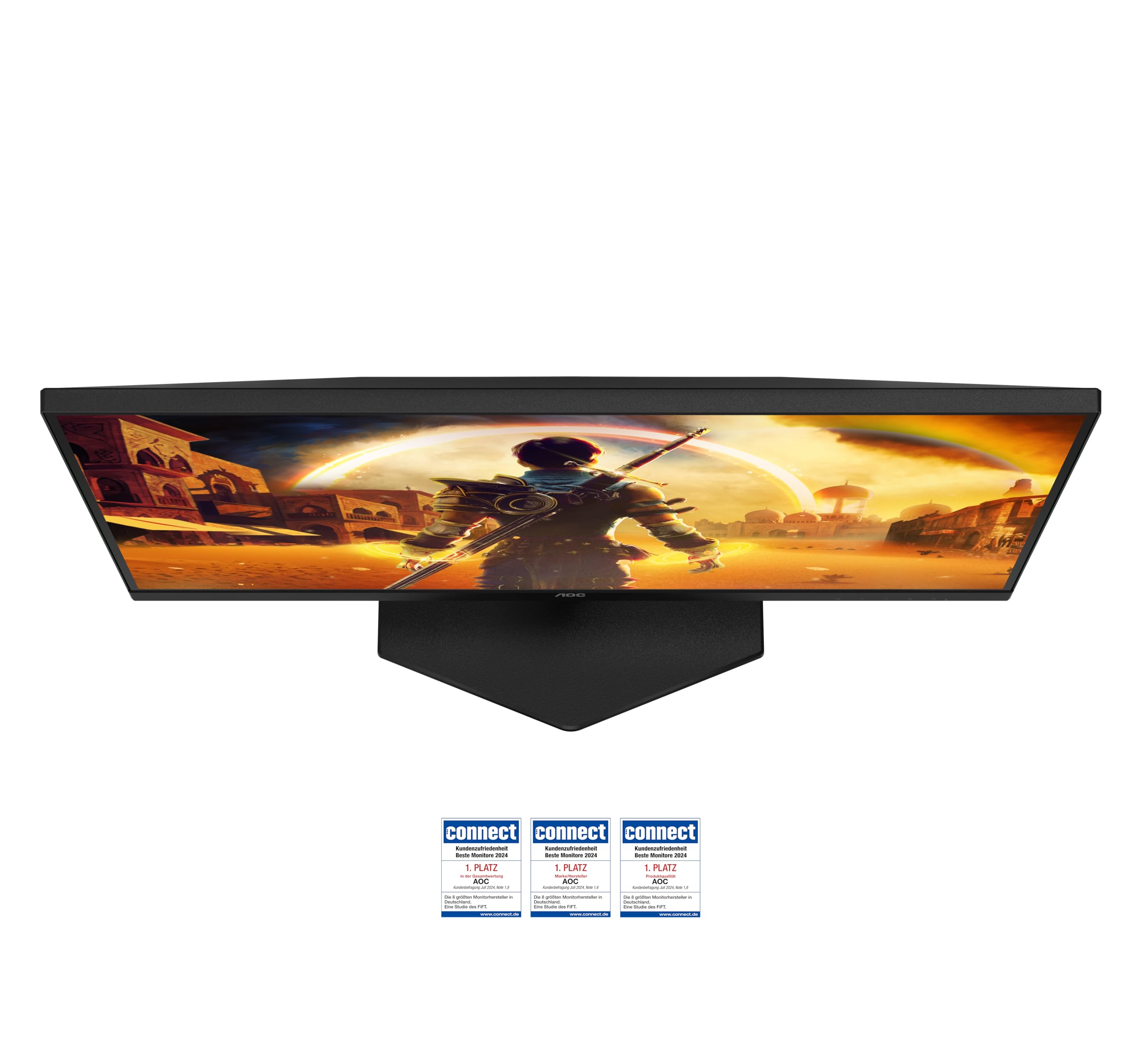 AOC Gaming Q27G42XNE - Monitor Quad HD 27 cali, 180 Hz, 1 ms, FreeSync Prem., HDR10 (2560x1440, 2X HDMI 2.0, 1x DisplayPort 1.4) Czarny