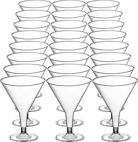 Miniatura 9 de DecorRack Copas de vino, copas de champán de plástico para fiestas, perfectas para fiestas al aire libre, bodas, picnic, tallo apilable,