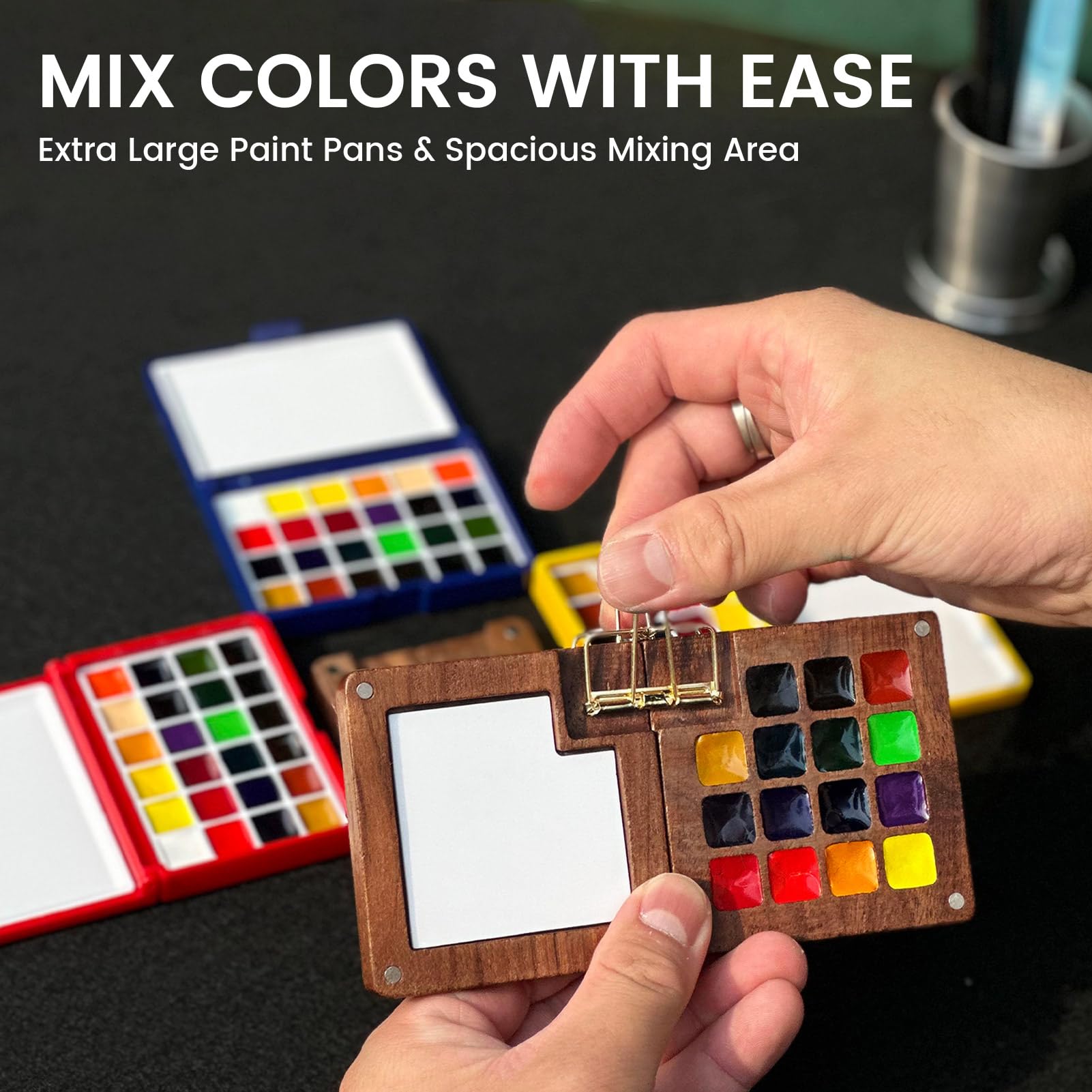 Funto Mini Watercolor Paint Set - Travel Art Kit -6