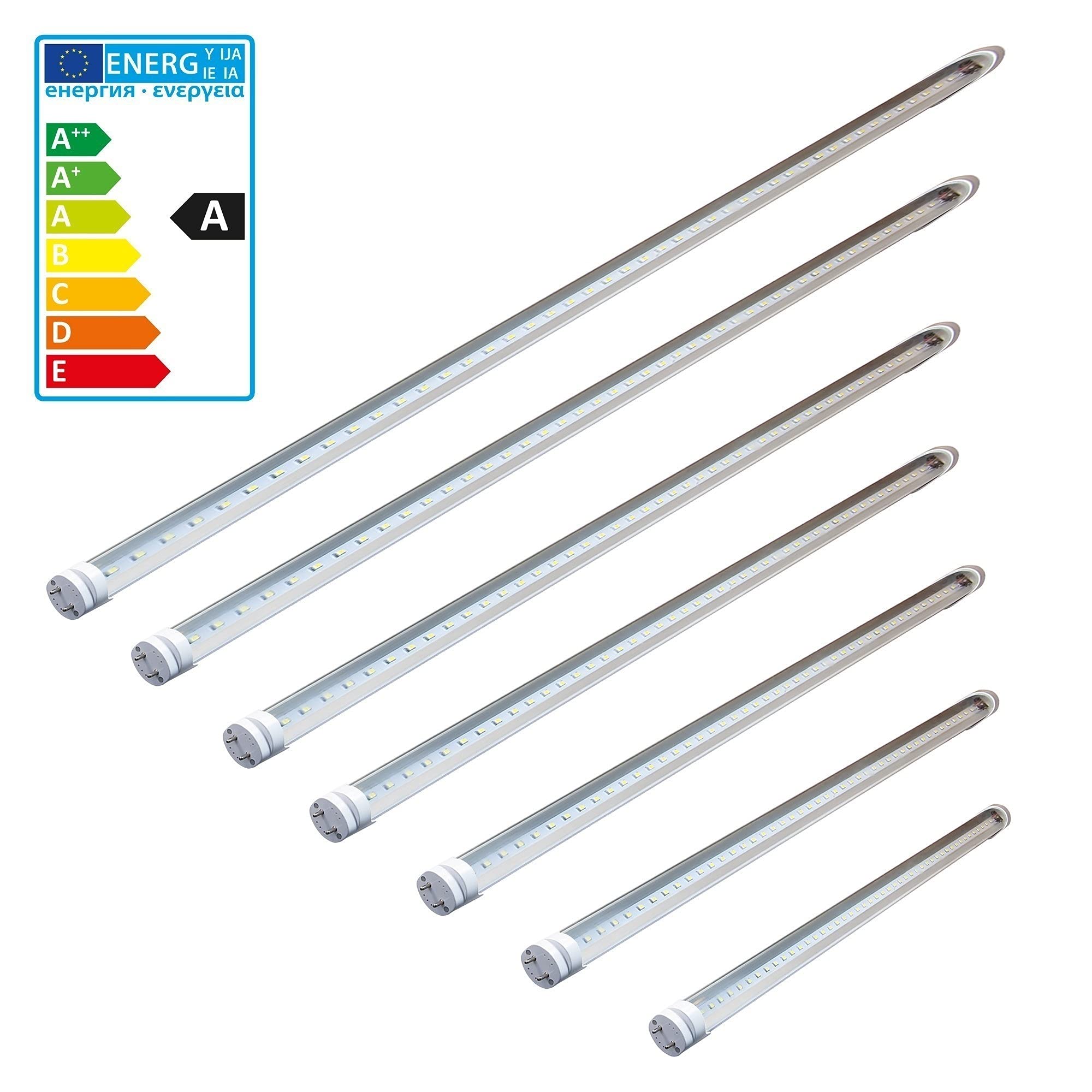 Tubo a LED G13, 14 W, warmweiß, 90 x 26 x 26 cm, 5 unità